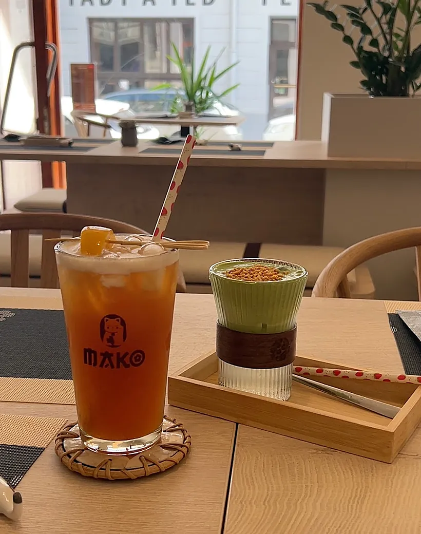 Domácí ledový čaj a matcha